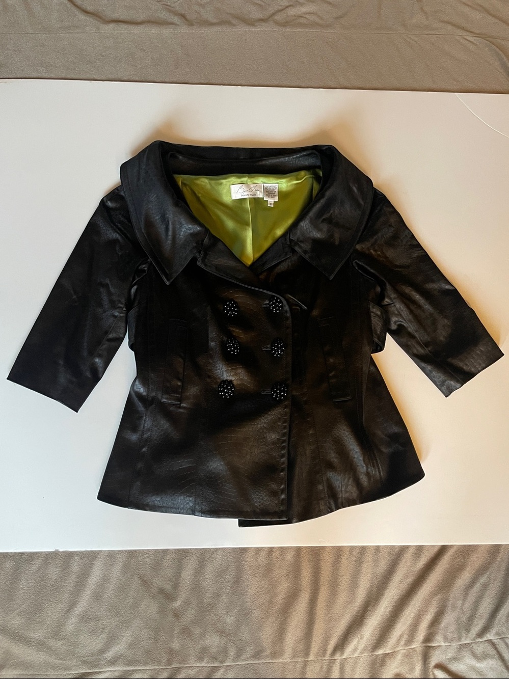 Byron Lars. Beauty Mark. Black. Blazer. Size 10.